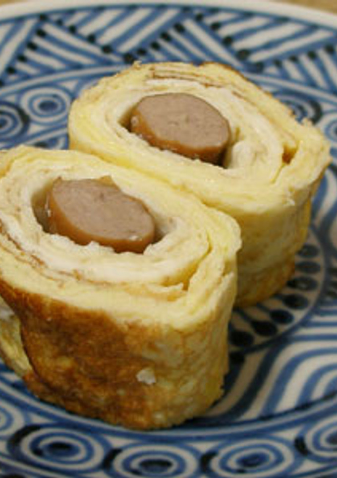 粗挽きウインナー卵焼き　お弁当のおかず-レシピのメイン写真