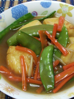 揚げ豆腐の野菜あんかけ-レシピのメイン写真