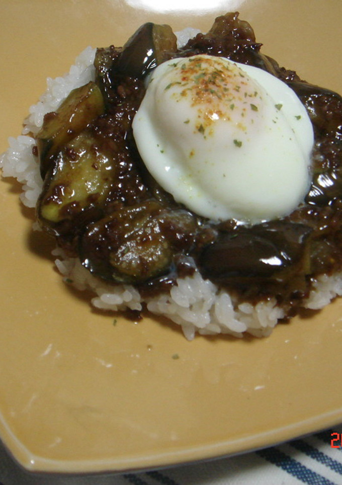 煮汁活用♪　トミー③のマーボーナス丼☆-レシピのメイン写真