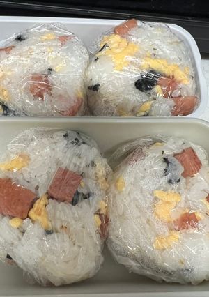 缶詰アイデア！スパム混ぜご飯おにぎり-レシピのメイン写真