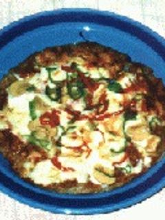 ハンバーグピザ-レシピのメイン写真