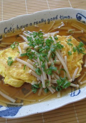 とろとろオムレツのえのきあんかけ-レシピのメイン写真