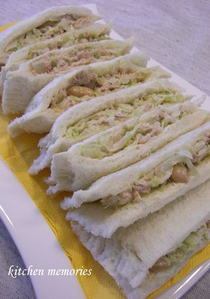 キャベツ＆シーチキンで簡単サンドイッチ-レシピのメイン写真