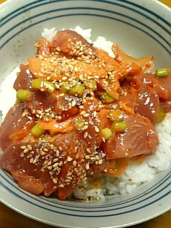 かつおとキムチのご飯のおかず-レシピのメイン写真
