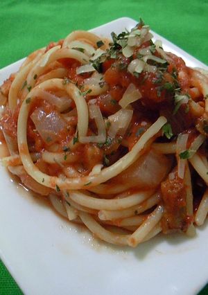 ランチにぴったり♪濃厚トマトパスタ-レシピのメイン写真