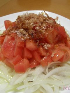 超簡単♪ヘルシー♪トマトオニオンサラダ-レシピのメイン写真