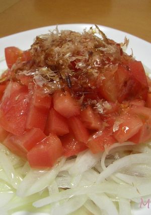 超簡単♪ヘルシー♪トマトオニオンサラダ-レシピのメイン写真