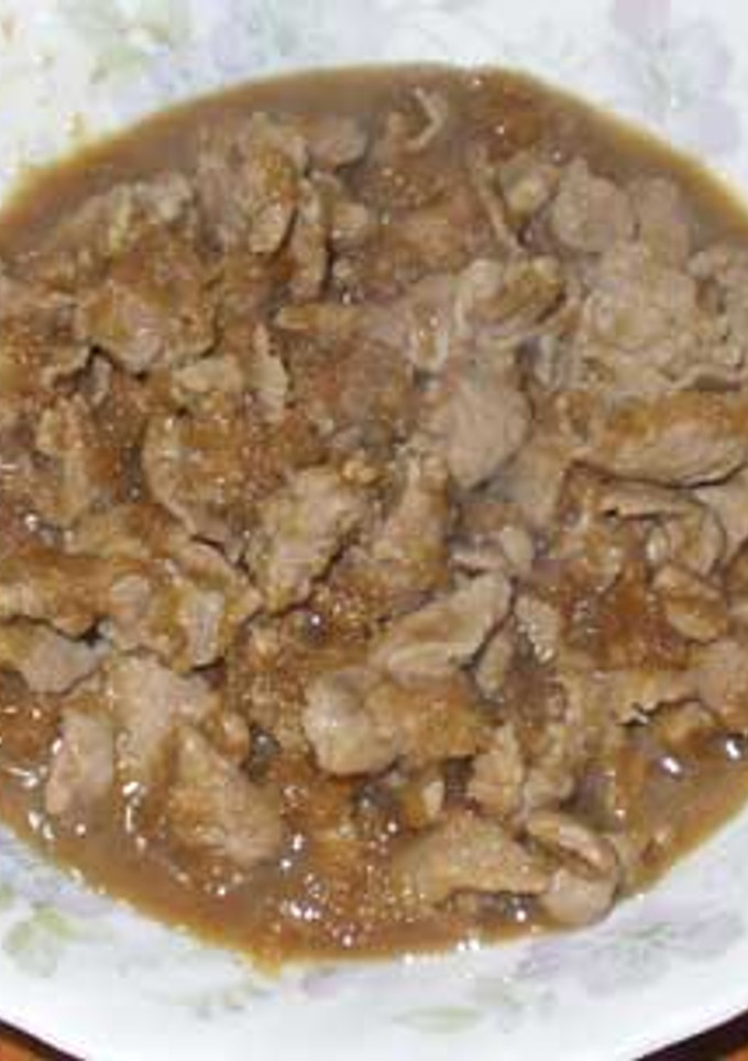 りんごと豚肉の甘辛炒め♪-レシピのメイン写真