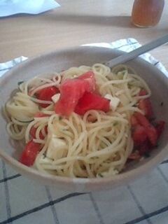 さっぱり!梅香る超簡単冷製トマトパスタ-レシピのメイン写真