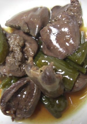 鶏レバーとピーマン煮-レシピのメイン写真