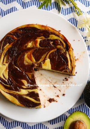 アボカドのショコラチーズケーキ-レシピのメイン写真