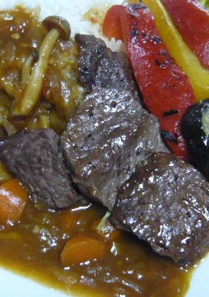 父の日ステーキカレー-レシピのメイン写真