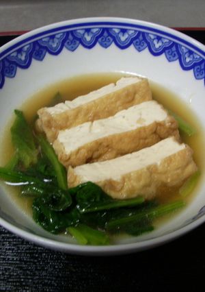 おいしい！厚揚げとほうれん草の煮物-レシピのメイン写真