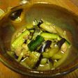 ズッキーニと茄子と鶏の甘味噌いため