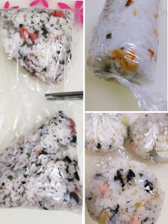 ポリ袋で楽々♪混ぜご飯、おにぎりの握り方-レシピのメイン写真