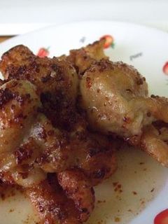 鶏皮粒マスタード炒め-レシピのメイン写真