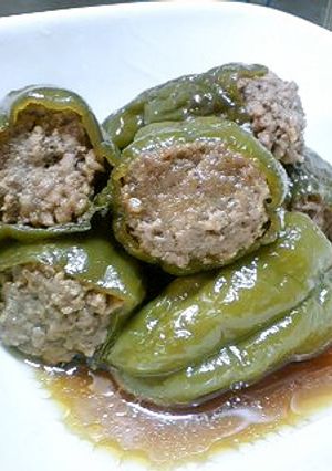 野菜嫌いが治る！焼かないピーマンの肉詰め-レシピのメイン写真