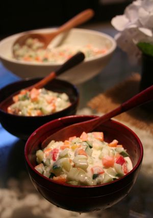 ライタ（野菜のヨーグルトサラダ）-レシピのメイン写真
