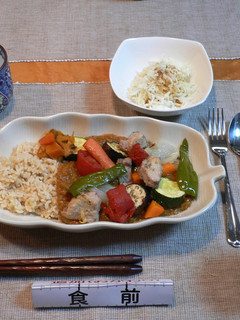 夏野菜たっぷりのヘルシーカレー-レシピのメイン写真