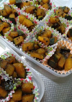大学かぼちゃ風甘辛煮（お弁当冷凍に）-レシピのメイン写真