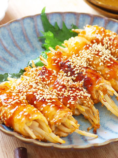 ご飯が進む♪もやしのヤンニョム肉巻き-レシピのメイン写真