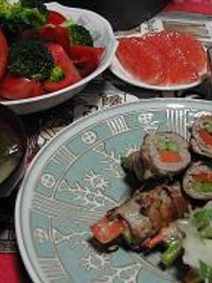 豚肉の野菜巻き巻きのおろしポン酢かけ-レシピのメイン写真