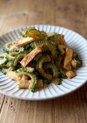 mゴーヤと油揚げの味噌炒め-レシピのメイン写真