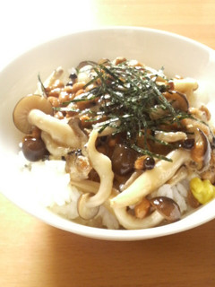 *納豆しめじ丼*-レシピのメイン写真