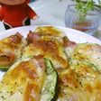 ズッキーニのベーコンチーズ焼き♥
