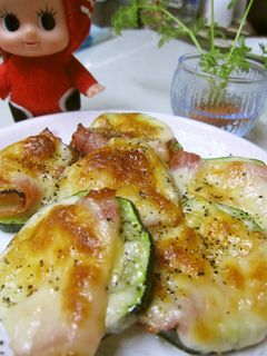ズッキーニのベーコンチーズ焼き♥-レシピのメイン写真