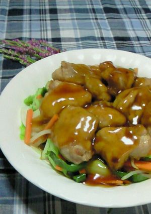 塩唐揚げと炒め野菜の甘酢あんかけ-レシピのメイン写真