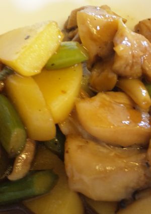 簡単で美味しい☆野菜と鶏肉の焼き鳥風味♥-レシピのメイン写真