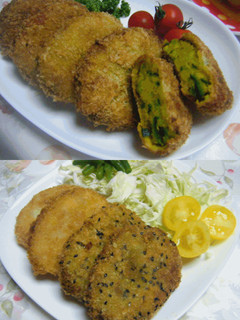 ほくほく甘~い♡ゴマ~かぼちゃコロッケ☆-レシピのメイン写真