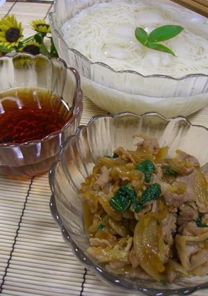 たまにはこんな食べ方も☆そうめんの具♪-レシピのメイン写真