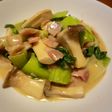 エリンギと青梗菜のオイマヨ炒め