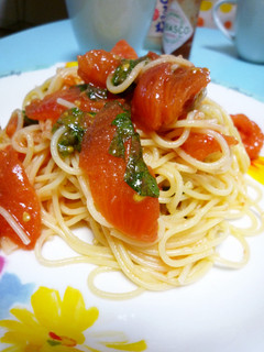 トマトと青じその冷製パスタ-レシピのメイン写真