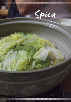 土鍋 de 白菜豚の重ね蒸し-レシピのメイン写真