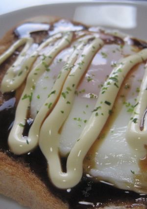 ＊。目玉焼きトースト＠ソース。＊-レシピのメイン写真