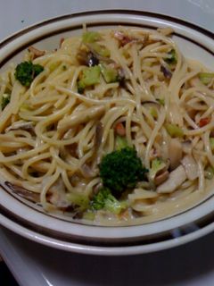 きのこクリームパスタ-レシピのメイン写真