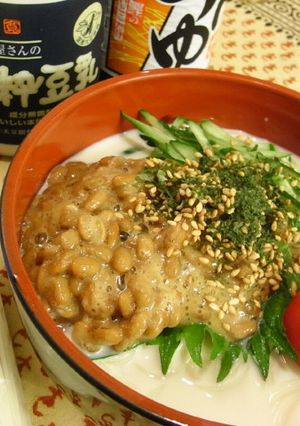 夏にぴったり!ヘルシー納豆豆乳そうめん-レシピのメイン写真