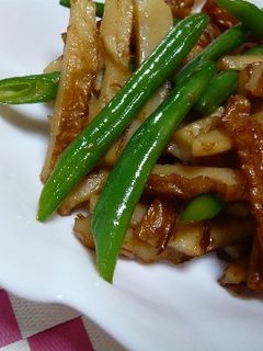 ちくわといんげんのにんにく醤油炒め-レシピのメイン写真