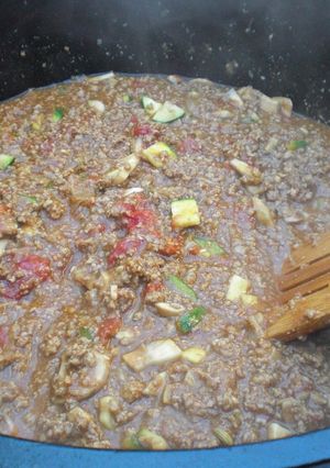 ダッチオーブンで作るキーマカレー-レシピのメイン写真