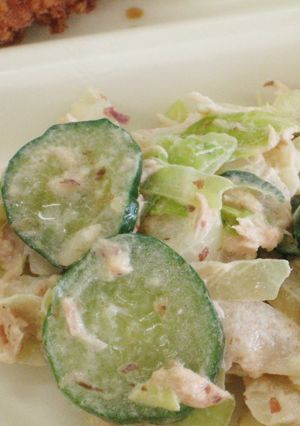★渋川市学校給食★野菜のおかかマヨ和え-レシピのメイン写真