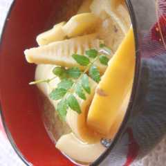 รูปของ コリっと筍のサバ缶煮