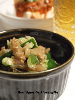 たたききゅうりの梅肉&ザーサイ和え和え-レシピのメイン写真