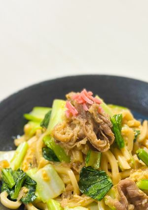 松屋牛めしレトルト！猛ダッシュ牛うどん-レシピのメイン写真