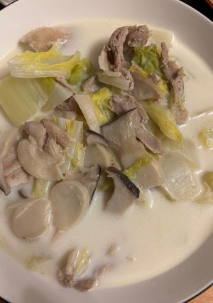 白菜と豚肉のミルク煮-レシピのメイン写真
