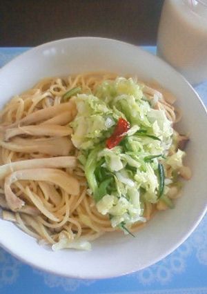 浅漬け野菜とエリンギのペペロンチーノ-レシピのメイン写真