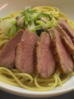 鴨ねぎとゆず胡椒の香りパスタ-レシピのメイン写真