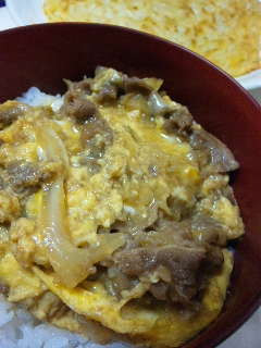 ★牛肉とキャベツの玉子とじ丼~焼肉風味★-レシピのメイン写真